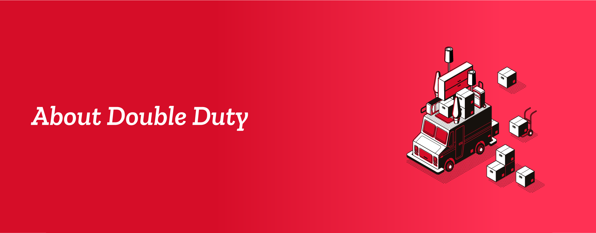 A red banner with the words " fire duty ".