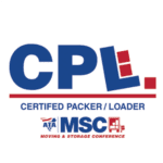 Certified packer and loader logo on plain white background